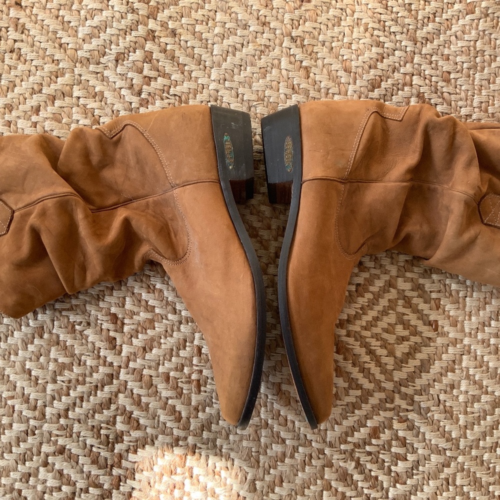 SERGIO lined leather suede boot/1 3/8 heel